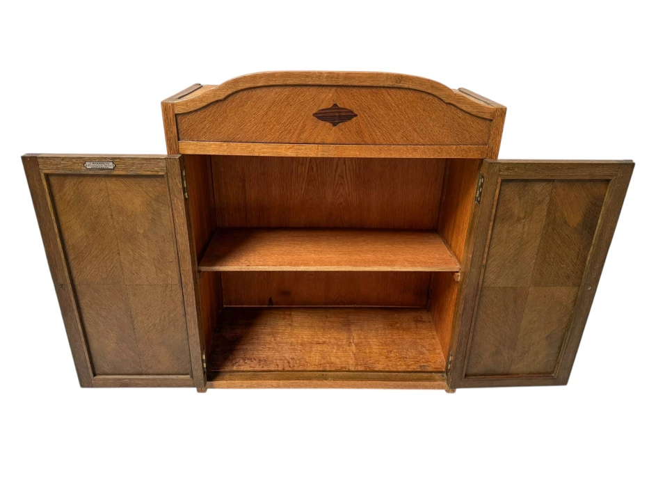 Art Deco Amsterdamse School Wall Cabinet by 't Woonhuys Amsterdam, 1920s